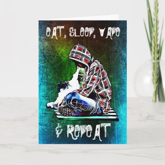 Comer, dormir, Vape y tener una tarjeta de cumplea (Anverso)