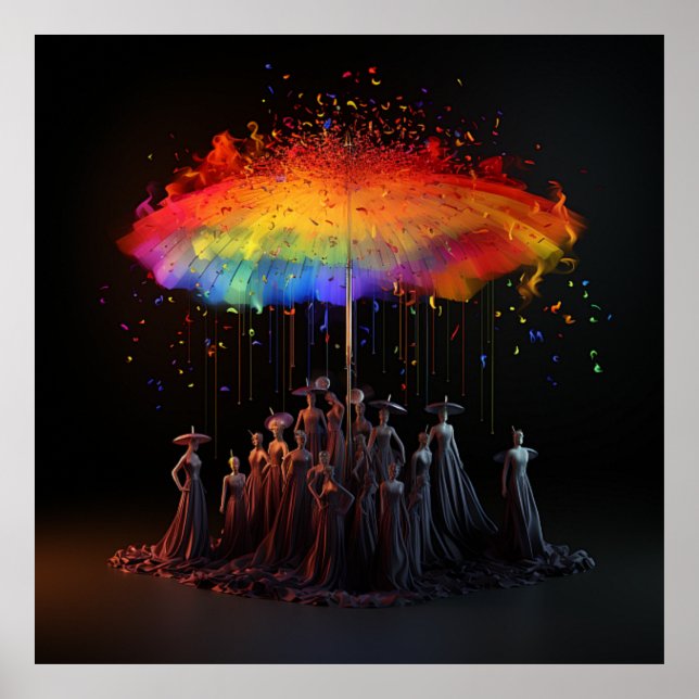 Comer El Rico Arte Simbólico De Los Paraguas (Frente)