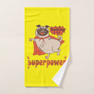 Comer es mi sobrenombre rojo cloak pug estilo cómi