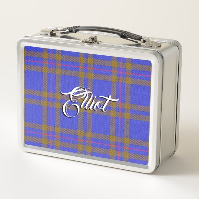 ¡Comer escocés! Clan Elliot Tartan Plaid (Anverso)