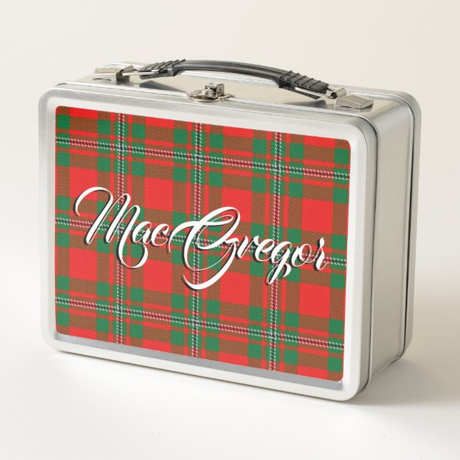 ¡Comer escocés! Clan Gregor MacGregor Tartan Plaid (Anverso)
