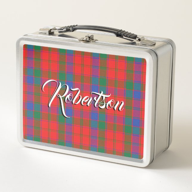 ¡Comer escocés! Clan Robertson Tartan Plaid (Anverso)