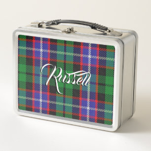 ¡Comer escocés! Clan Russell Tartan Plaid