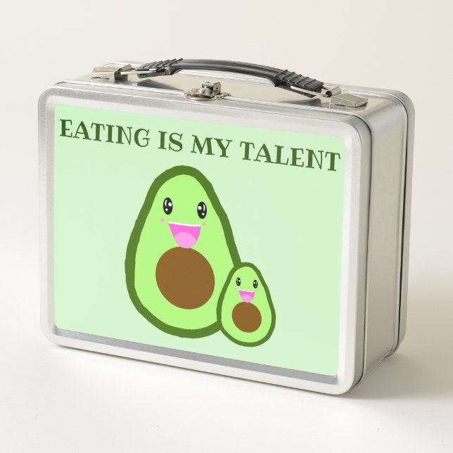 Comer kawaii aguacate a dos lados es mi talento (Anverso)