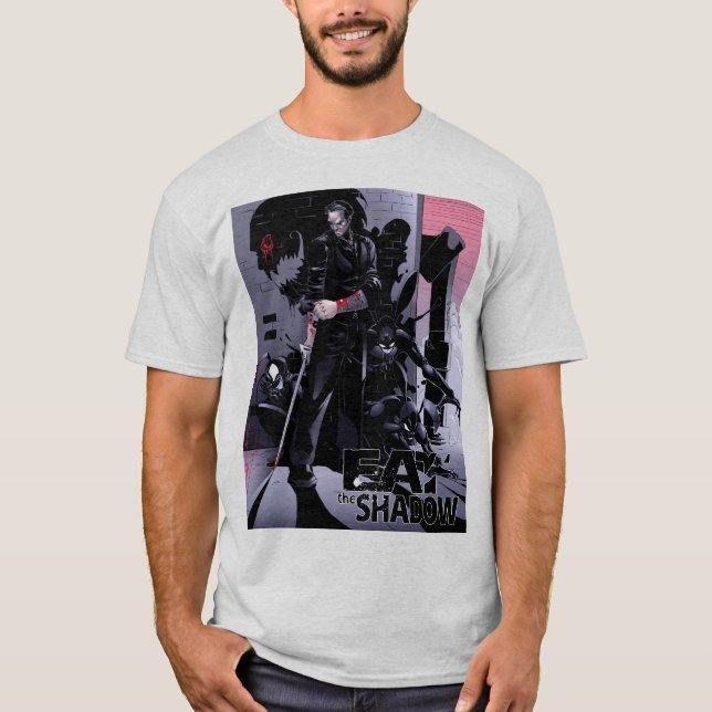 Comer la camiseta de diseño básico Shadow (Anverso)