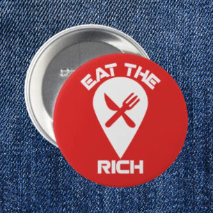 Comer Los Ricos - Audaz Botón Rojo De Protesta