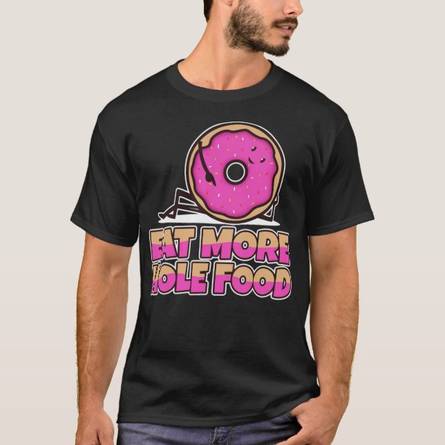 Comer más alimentos huecos skateboard camiseta de  (Anverso)