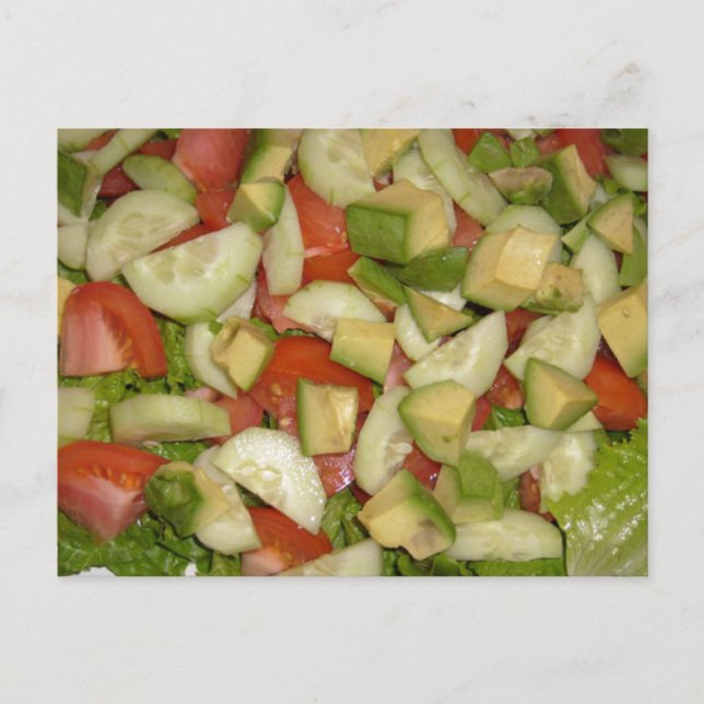 Comer mi postal de ensalada (Anverso)