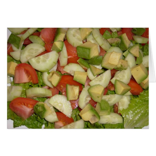 Comer mi tarjeta de ensalada (Anverso (Horizontal))