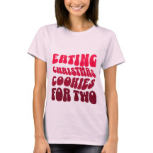 Comer Navidades Cookies para dos camisetas