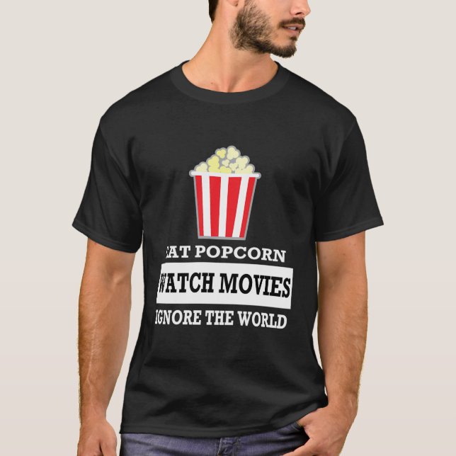 Comer Películas De Popcorn Watch Ignorar La Camisa (Anverso)