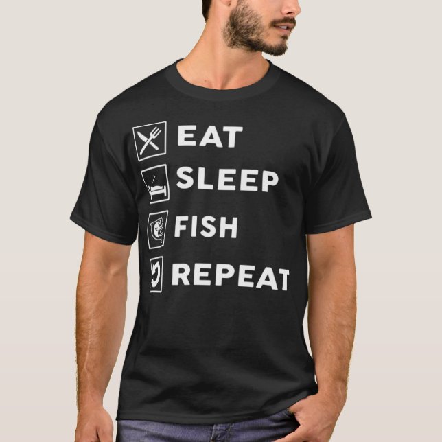 comer pescado repetir cocinero camiseta de chico d (Anverso)