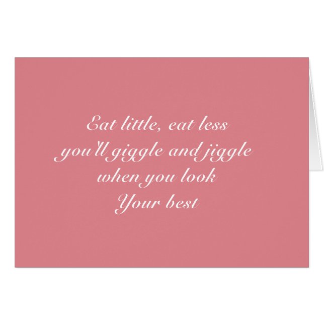 Comer poco (Anverso (Horizontal))