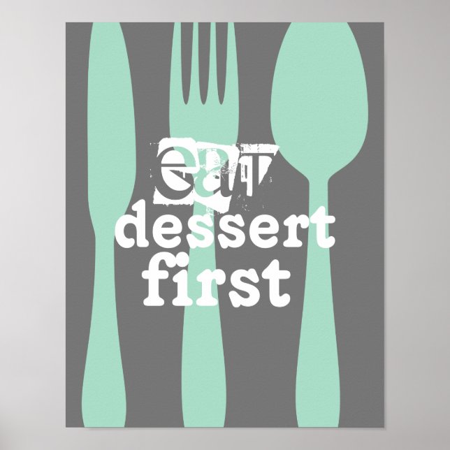 comer postre primera palabra arte linda cita (Frente)
