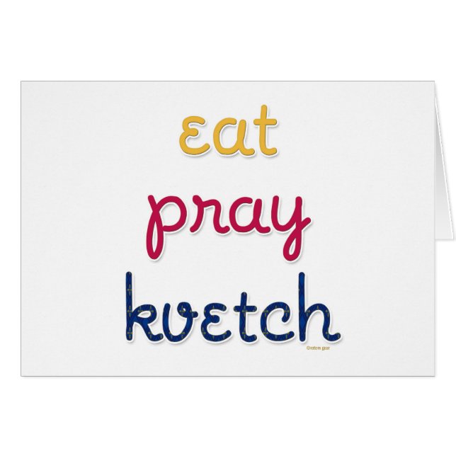 Comer-Ruegue-Kvetch (Anverso (Horizontal))
