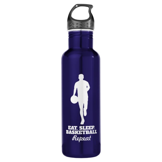 Comer Sleep Basketball Repetir botella de agua de  (Anverso)