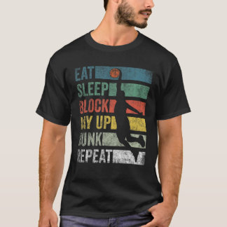 Comer Sleep Basketball Repetir Camiseta