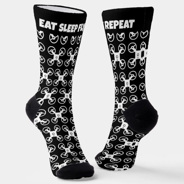 Comer Sleep Fly Repetir calcetines graciosos para  (Angular)