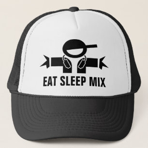 Comer Sleep Mix sombrero de camionero gracioso par