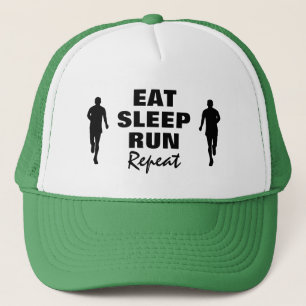 Comer Sleep Run Repetir sombrero de camionera para