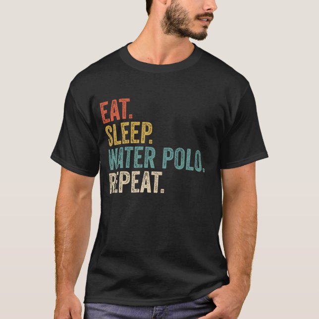 Comer Sleep Water Polo Funny (Anverso)