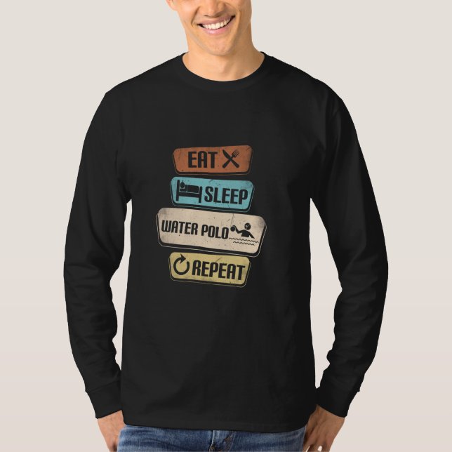 Comer Sleep Water Polo Repetir Funny Water Polo (Anverso)