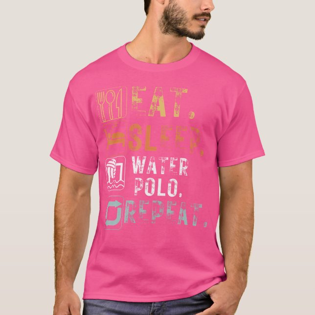 Comer Sleep Water Polo Repetir Funny Water Polo (Anverso)