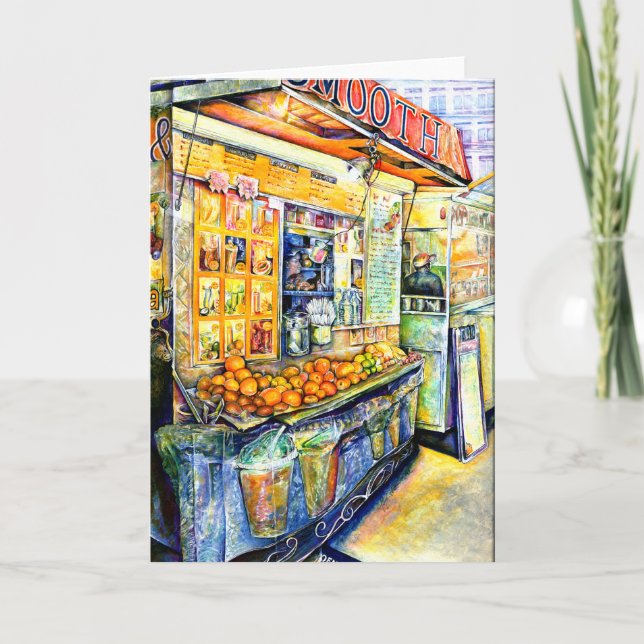 Comer tarjeta de saludo (Anverso)