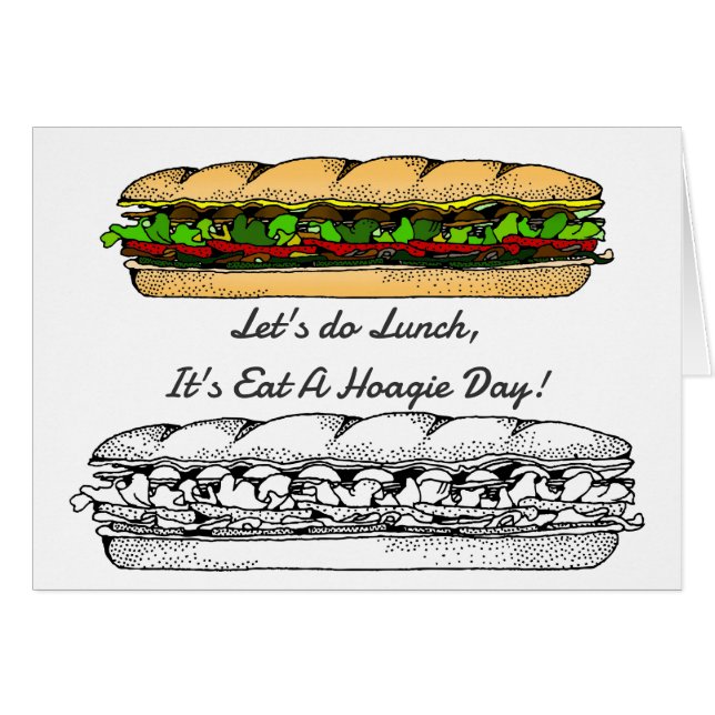 Comer un saludo de Hoagie Day (Anverso (Horizontal))