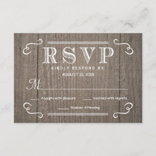 Comer y casarse RSVP Boda de Madera Occidental