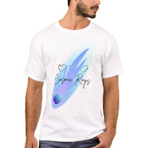 Cometa de rayas cósmicas Splash Camiseta Blanca