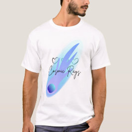 Cometa de rayas cósmicas Splash Camiseta Blanca