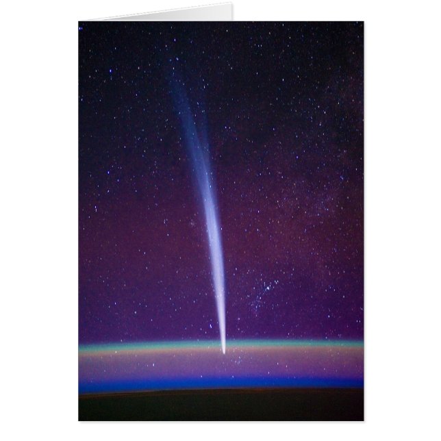 Cometa Lovejoy cerca del horizonte de la Tierra (Frente)