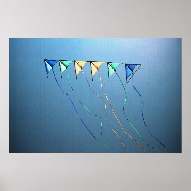 Cometas en una fila 36 x 24 Posters (Frente)