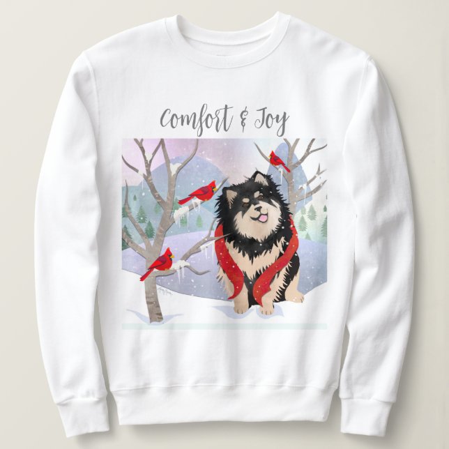 COMFORT & JOY - camisetas finlandeses de Lapphund  (Anverso del diseño)