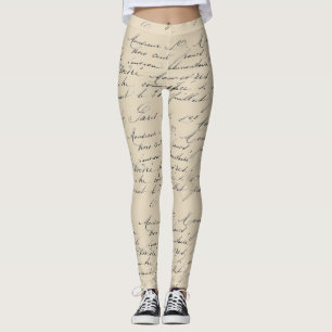 Comfy Hipster Leggings Escritura Francesa