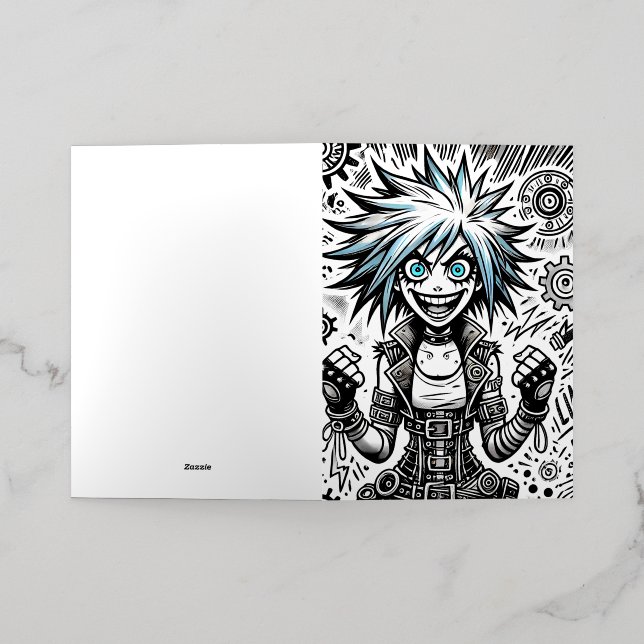 cómic anime alegre arte original blu_eyes black_a (Distribución Exterior )