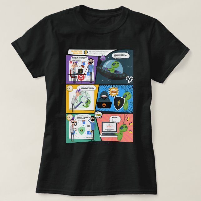 Cómic negro Protector de Greenie Mujer Camiseta (Diseño del anverso)