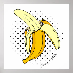 Comic retro bananero libro de comida arte pop