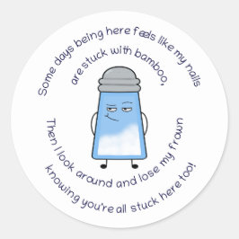 Cómico poema Salty Couplet Pegatina "Bamboo"