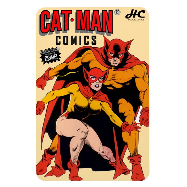 Cómics de CAT-MAN Imán Retro (Vertical)