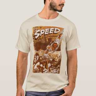 Cómics de SPEED Camiseta Brown
