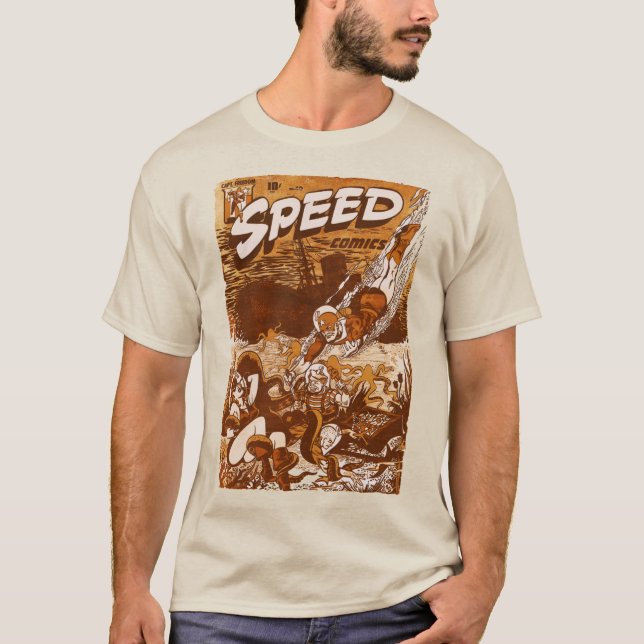 Cómics de SPEED Camiseta Brown (Anverso)