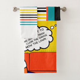 Comics Geek Rugged de color azul naranja