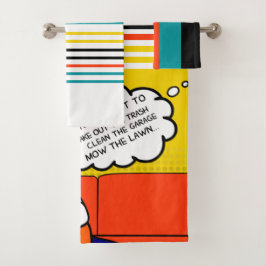 Comics Geek Rugged de color azul naranja