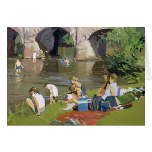 Comida campestre por el río Withypool