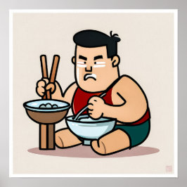 Comida china - Impresión artística