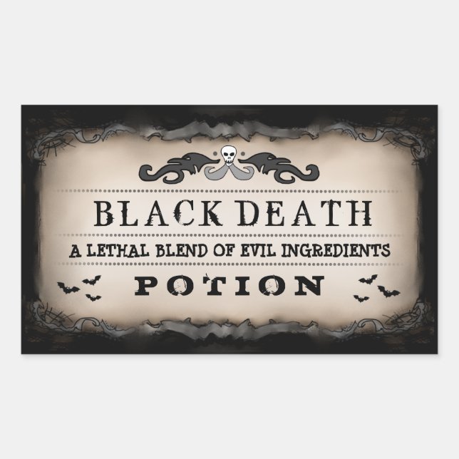 Comida de fiesta de Halloween o etiqueta de bebida (Anverso)