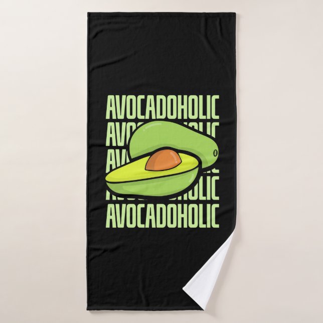Comida de fruta de aguacate (Toalla de baño)