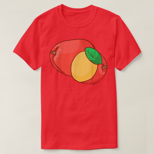 Comida de mango Vegetariana camiseta vegetariana (Diseño del anverso)